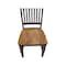 International Concepts Vista Slat Back Chair, Set of 2 Chairs, Hickory/Washed Coal C45-65P - alternate 8